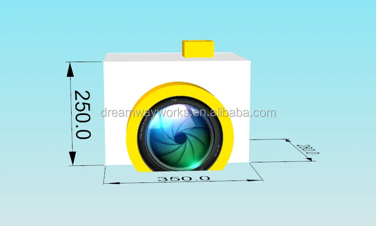 Inflattable Camera 2023 New Design Inflatable Camera Shape Photo Booth for Sale