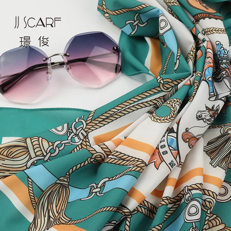 chiffon women big square tudung muslim scarf