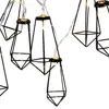 twinkle 1.5m 10 Leds wire String Lights Iron Metal Battery Powered Wedding Party Home Decoration hanging Lamps