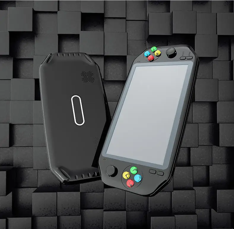 新酷孩子rs18 7英寸掌上游戏机双操纵杆复古游戏机内置 3500 mah用于