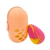 2 pieces Makeup Sponge Blender Powder Puff Soft Silicone Capsule shape Travel Case