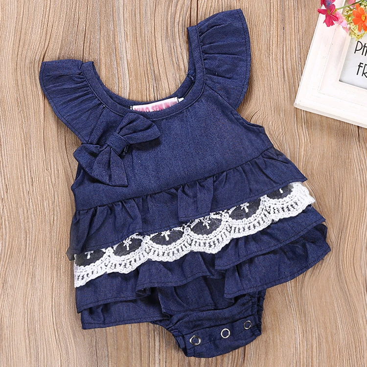 denim baby jumpsuit