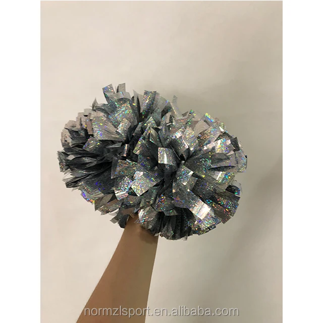 Hot Sell Different Color Metallic Cheerleading Pom Poms Wholesale Cheer