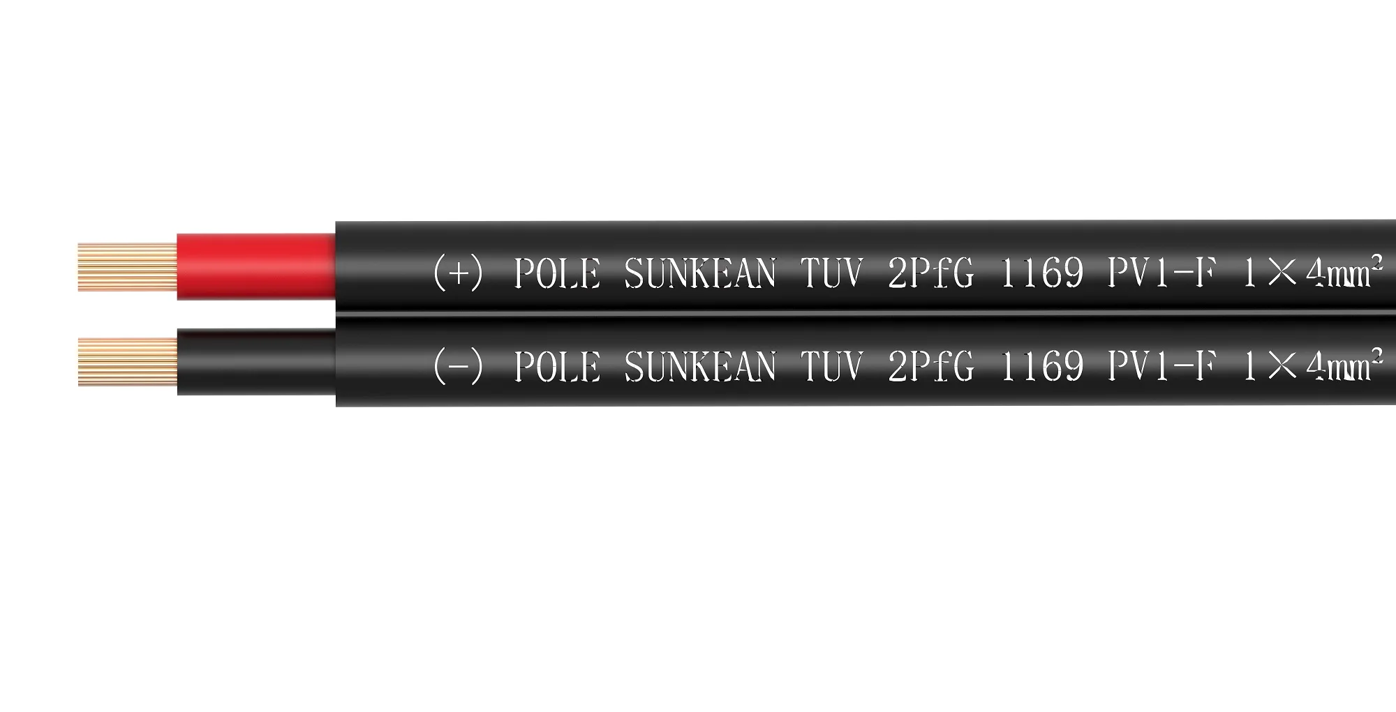 two core 4mm solar pv cable pv1-f for solar system pv cable