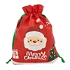Merry Christmas logo non woven candy bag small portable gift bag wholesale