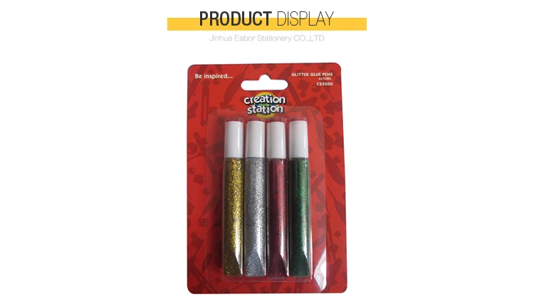 Promotional Non-Toxic Waterproof Dry Glitter Glue Fast