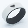 Newest Style Two Tone silicone wedding ring for men