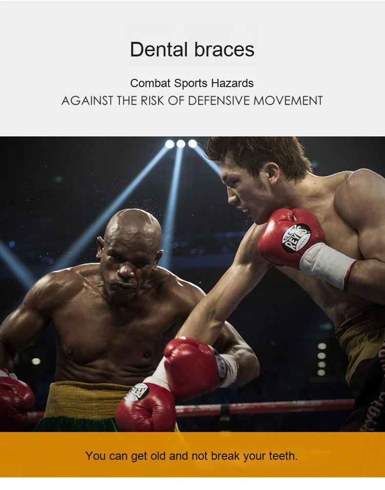 Two-Color Safety Teeth Protector Mouthguard Contact Sports Gear for Boxing MMA Football Basketball Muay Taekwondo Other Sports