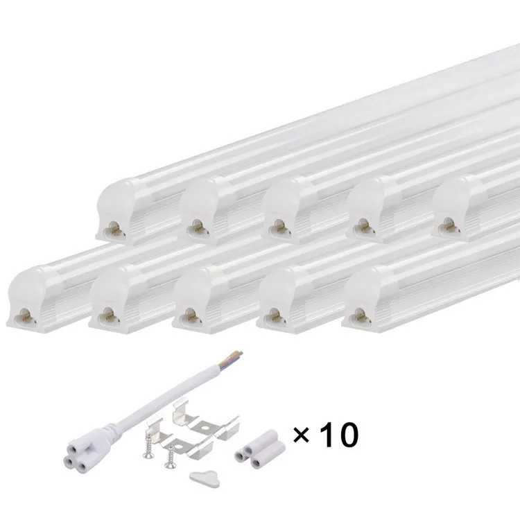 Factory direct T8 lamp 9W18W school project bright white aluminum-plastic integrated T8 lamp