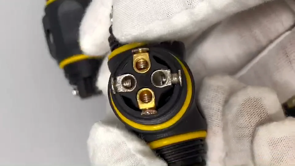 3 Pin Mini Bulkhead Electrical Waterproof Circular Connector Buy