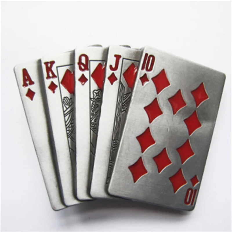 
royal flush poker card belt buckle belts buckles for jeans big metal belt buckles 