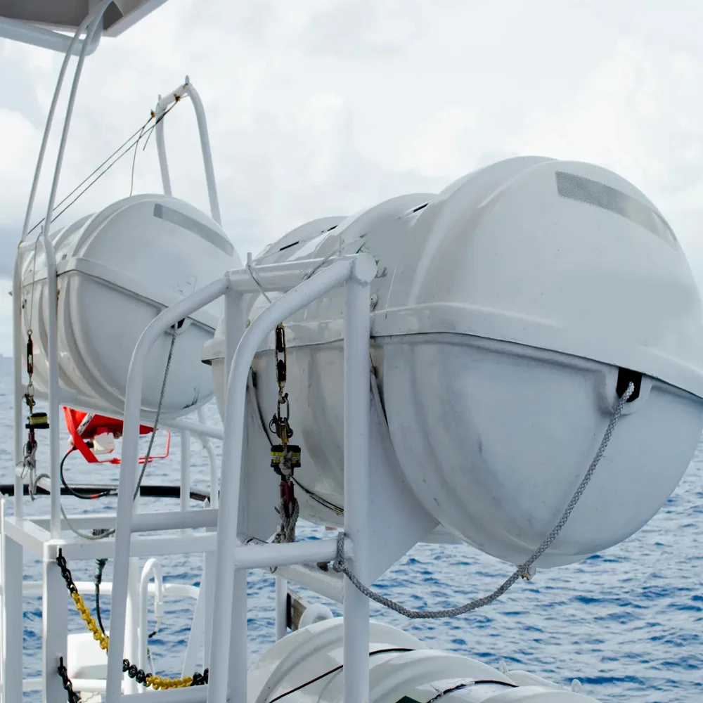 Commercial Life Raft In Fiberglass Container With Double Tube ...