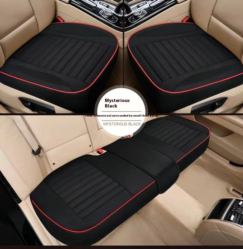 Universal Sports Design Single-Piece Leather Car Seat Cushion Cooling Massage Feature Linen for Spring Summer Compatible Mazda manufacture