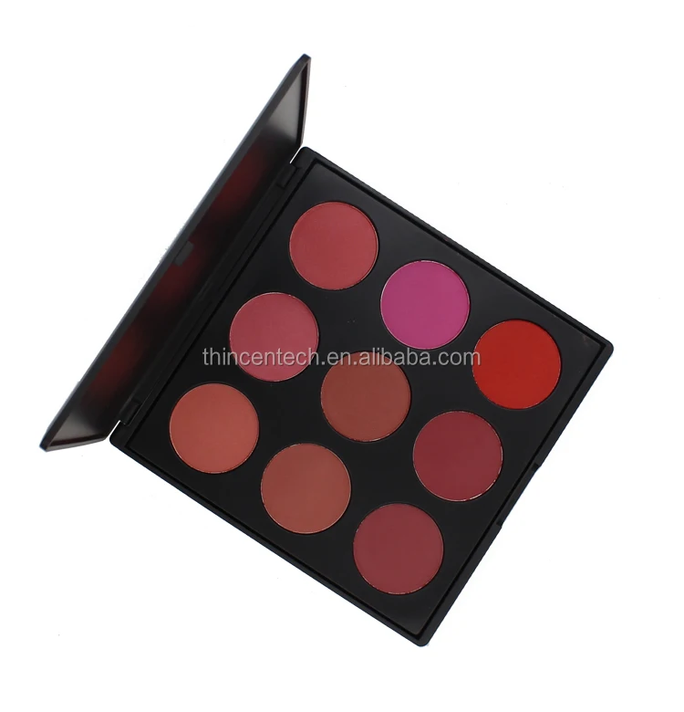 Fashion Popular Matte Pressed Powder Blusher Palette Cheek Makeup Custom Blush
