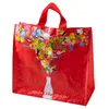 Customized pp woven shopping bags with pocket