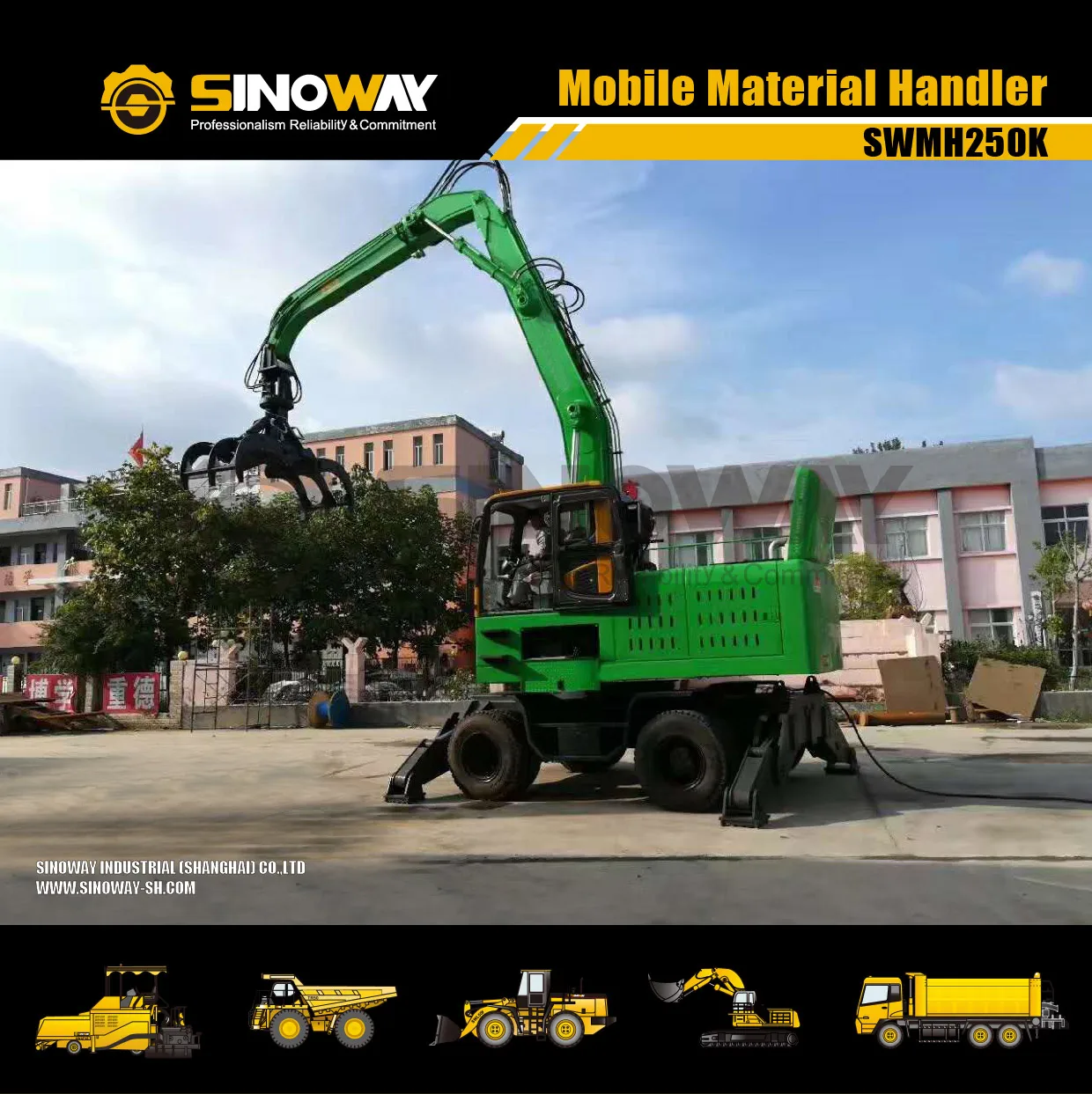 Brand New Sinoway 25 Ton Heavy Duty Scrap Material Handler Excavator On