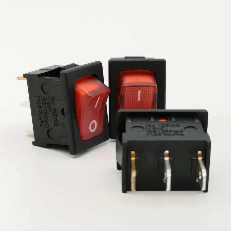 Sajoo Led Rocker Switch 16a 3 Pin 250v Car Light Marine Covers Carling