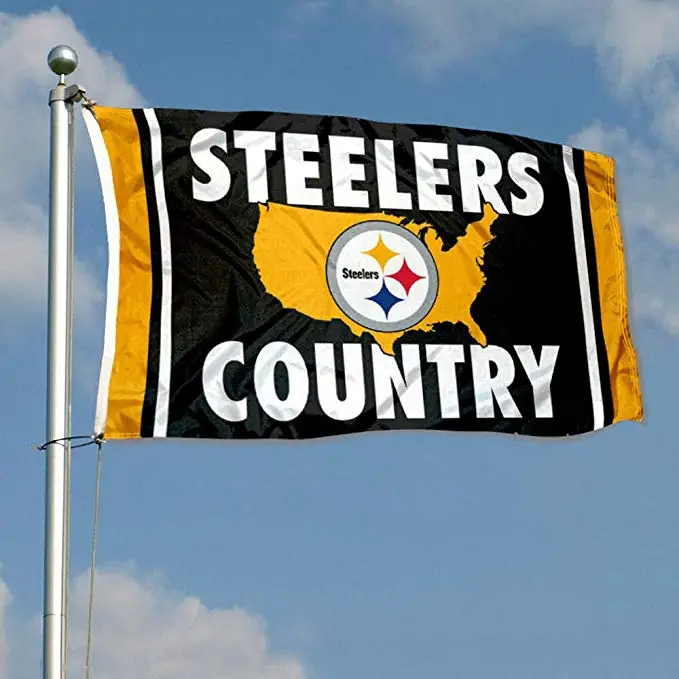 Custom Pittsburgh Steelers Outdoor Flag For Home Garden Decor 3x5 Ft ...