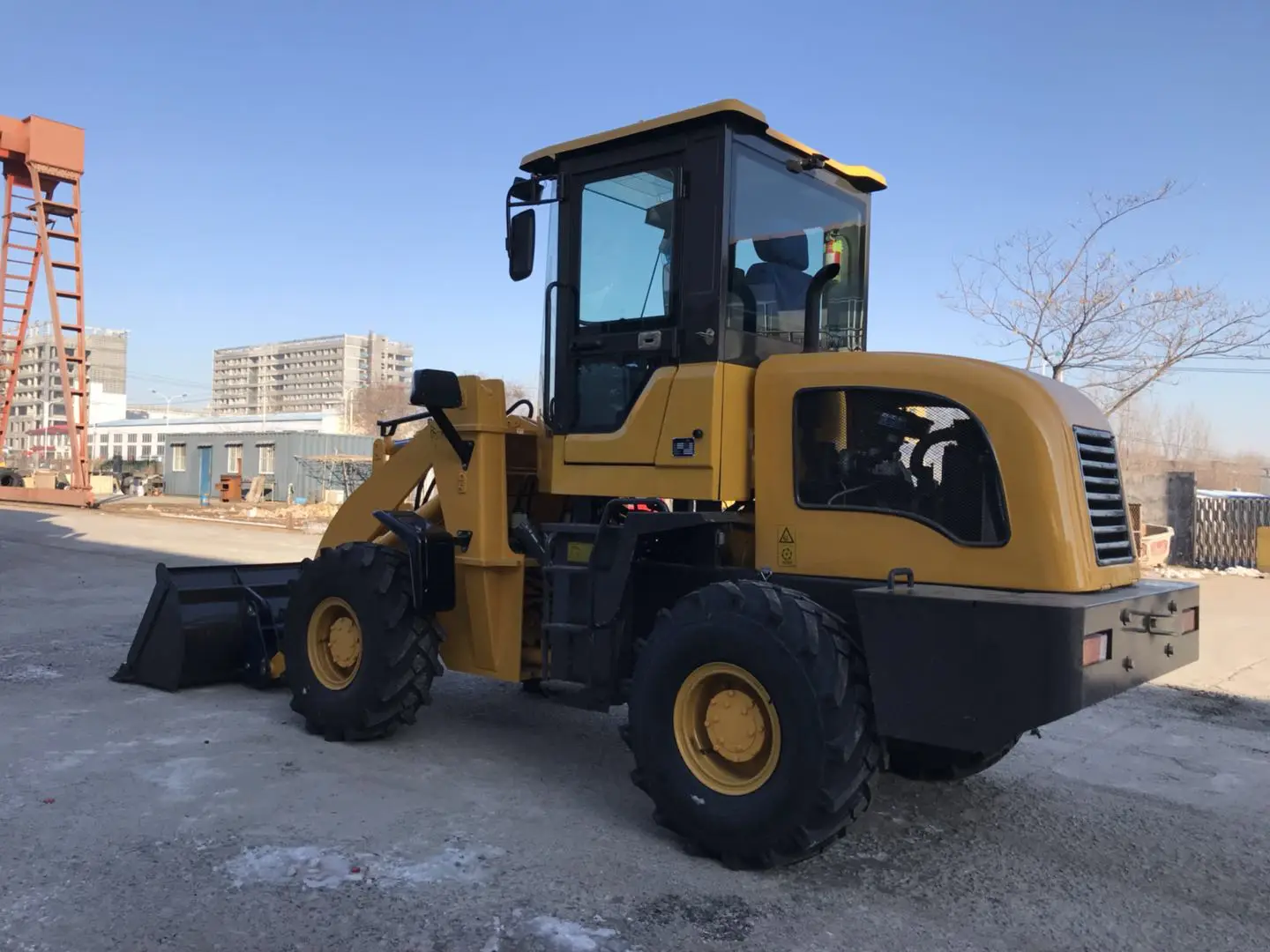 China 1.5ton Payloader Cargador Frontal 4 Wheel Drive Mini Front End