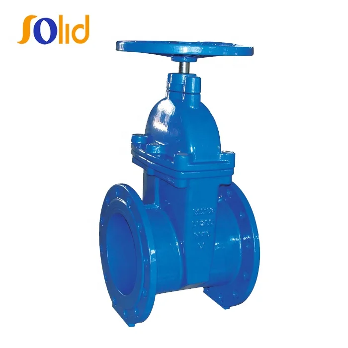 DIN 3352 BS5163 Ductile Iron Doule Flanged Resilient Seat Gate Valves