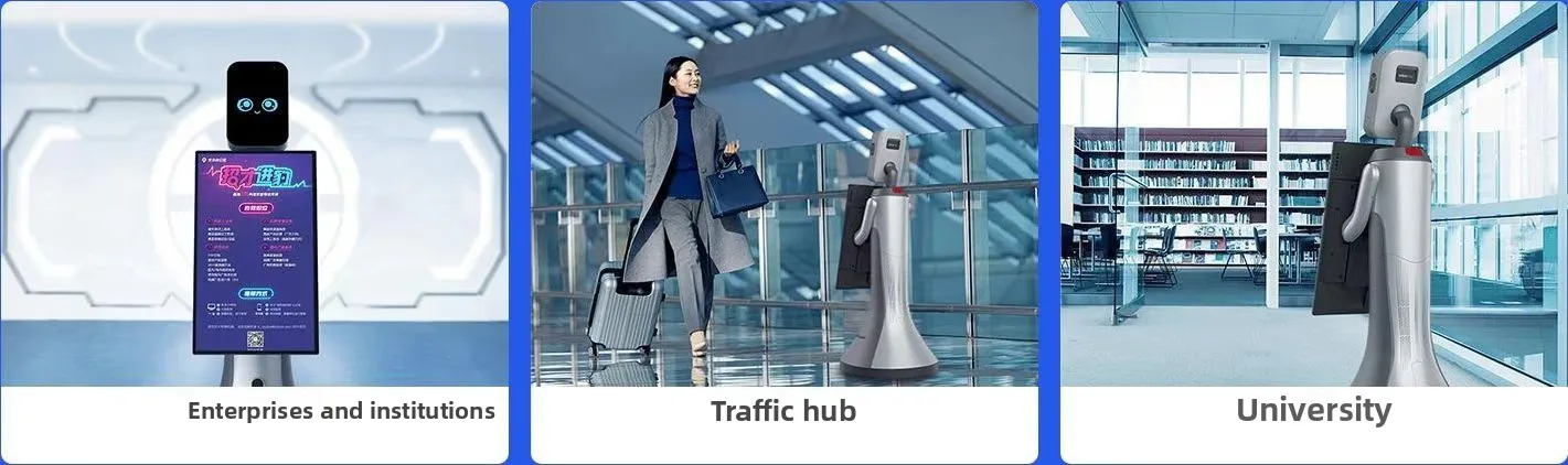 Xiao Mi Intelligent Dining Robot with Leopard Design AI Voice Interaction Automatic Queue Pickup Explanation Service Robot manufacture