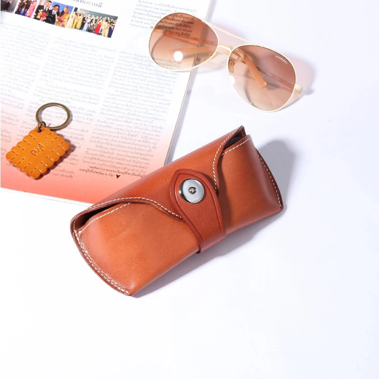 FSC108 Reading glass covers handcraft real leather case glasses with