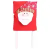 New Christmas decorations home decoration chair cover restaurant hotel Santa Claus stool decoration