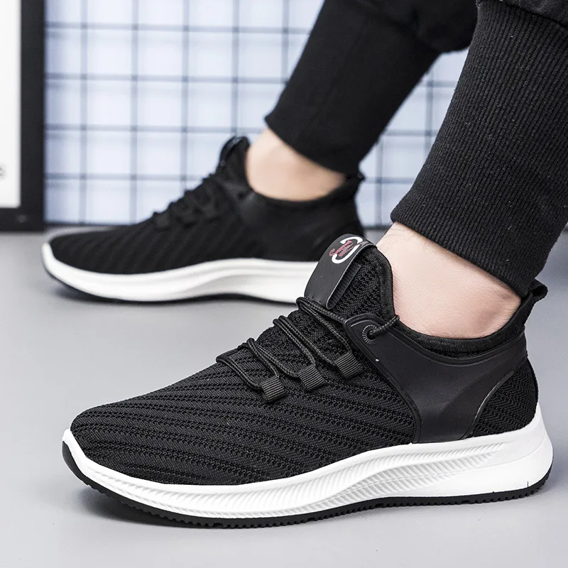 Hiqh Quality Men Sport Shoes Black White Casual Shoes Walking Shoes