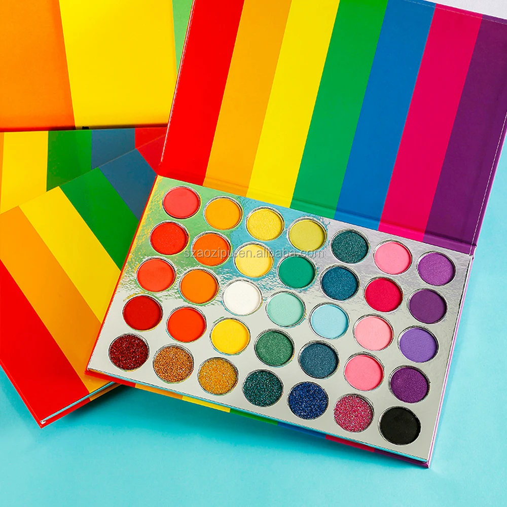 35 Colors Best Rainbow Custom Eyeshadow Palette Private Label Matte