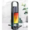 Portable Bluetooth Speaker Stereo Wireless Charger with Flame LED Night Light Support TWS SD/USB for iOS Android Phone 2 Pack