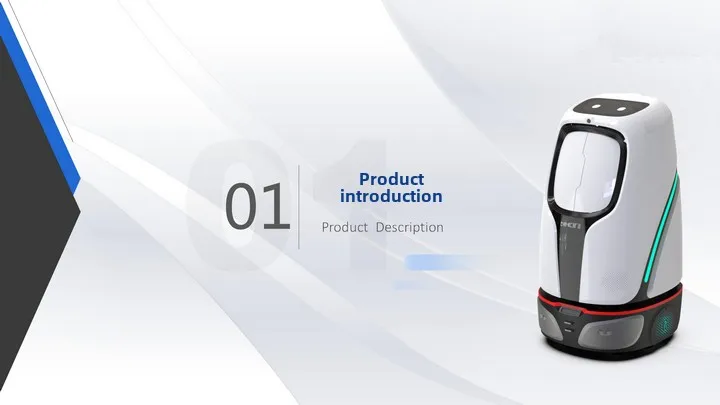 Hotel Robot with Elevator Access Front Desk Reception & Cross-Floor Multi-Function Delivery Plastic Guide Service Robot details
