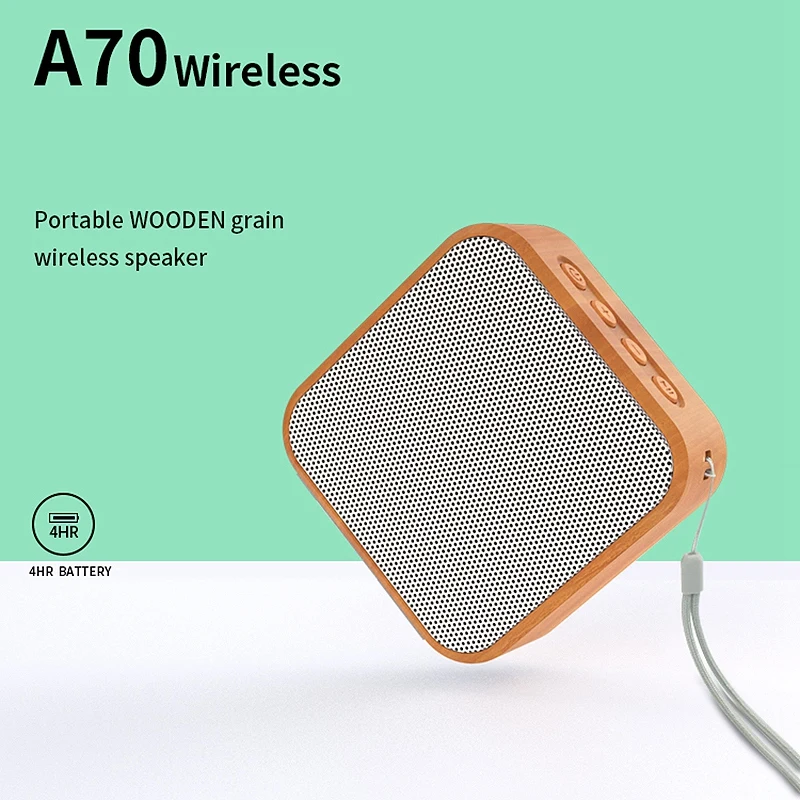 A70 Mini Portable Wireless Bluetooth Speaker Support SD Card Radio AUX Stereo Handsfree Call Speaker Subwoofer for Mobile Phone - ANKUX.COM
