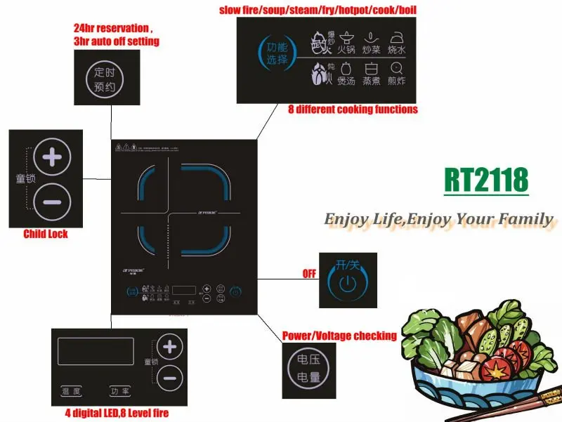 New Designed Single Electric Stove Sensor Touch Buy Touch Screen