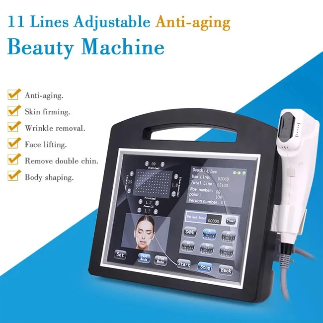 11 lines V-max anti-wrinkle machine skin tightening SA-VP06 4d cartridges anti aging machine