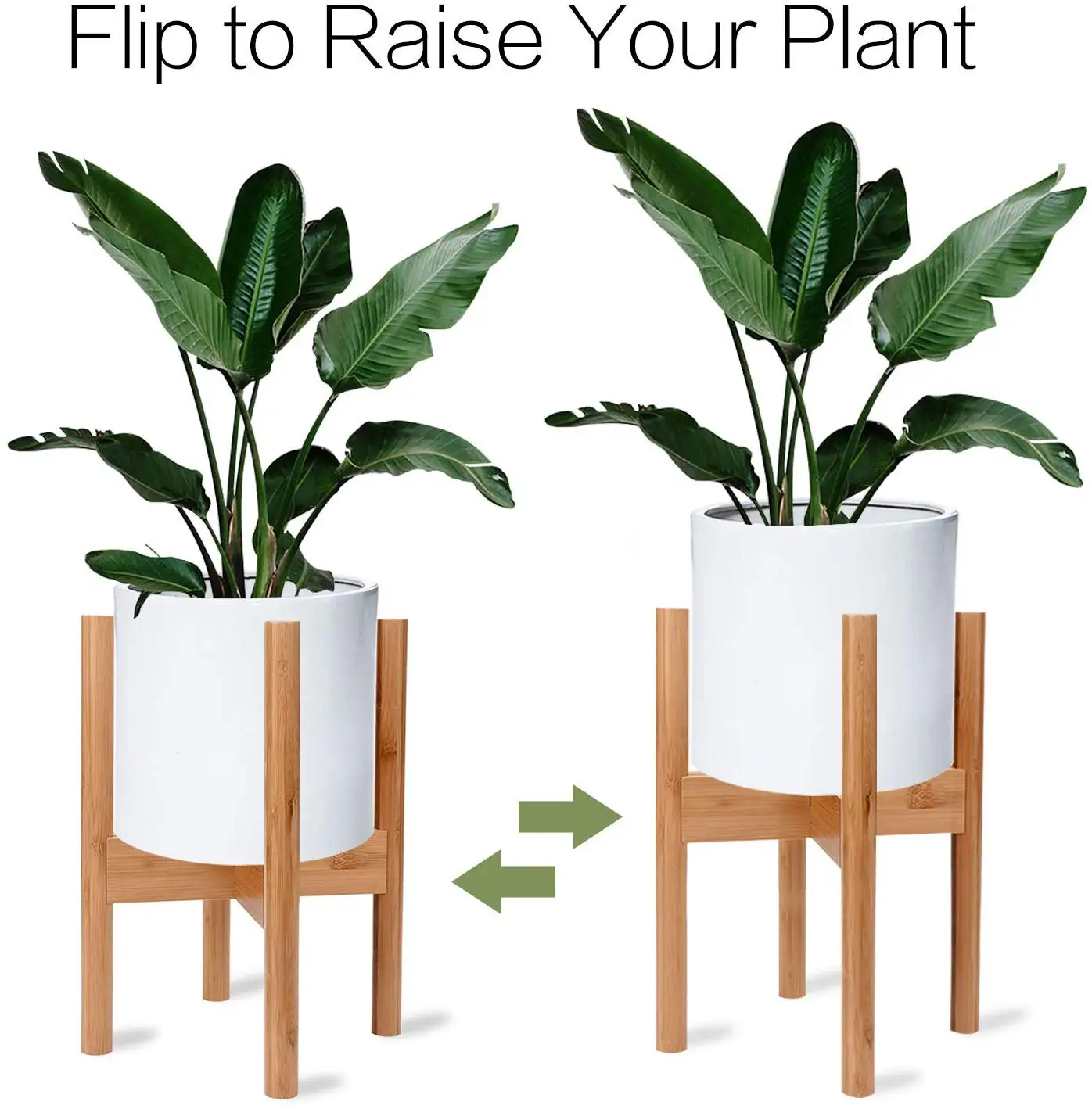 Bamboo Wooden Adjustable Modern Plant Stand/ Flower Pot Stand Buy