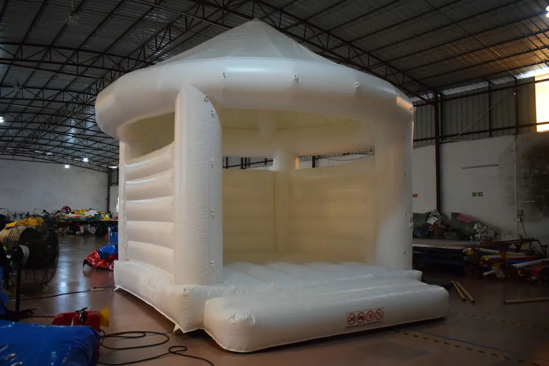 粉色公主充气组合城堡可爱的粉红色充气糖果弹跳房子为儿童商业充气