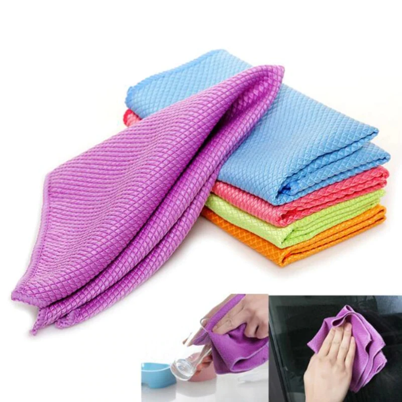 fish scale dish cleaning towel 