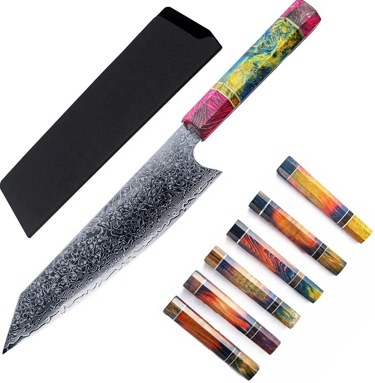 
Professional handmade VG10 oem custom logo Japanese Damascus steel Kiritsuke chef kitchen cook knife 