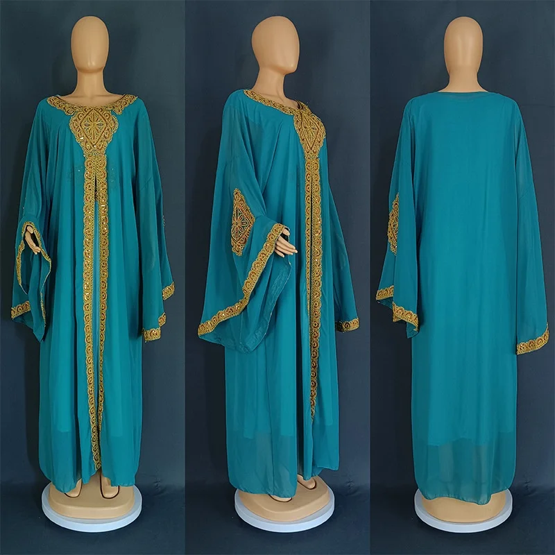 Abaya Traditionnelle et Ethnique, Robe Longue Élégante de Luxe pour Femme Musulmane Grossiste Turquie