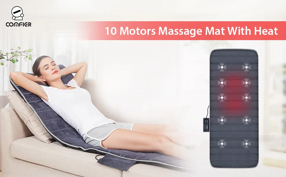 Comfier Massage Mat, Full Body Heating Massage Pad with Movable