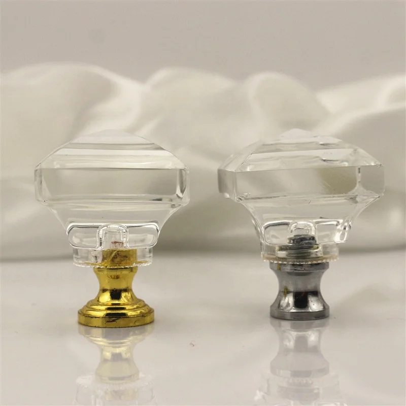 30mm Single Hole Zinc Alloy Crystal Kitchen Knob Door Knobs
