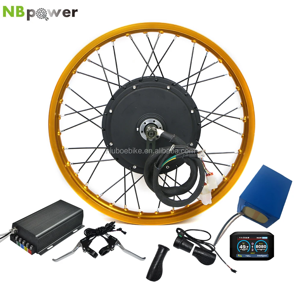 17inch28inch High Power Electric Motorcycle Motor Kit 72v 5000w