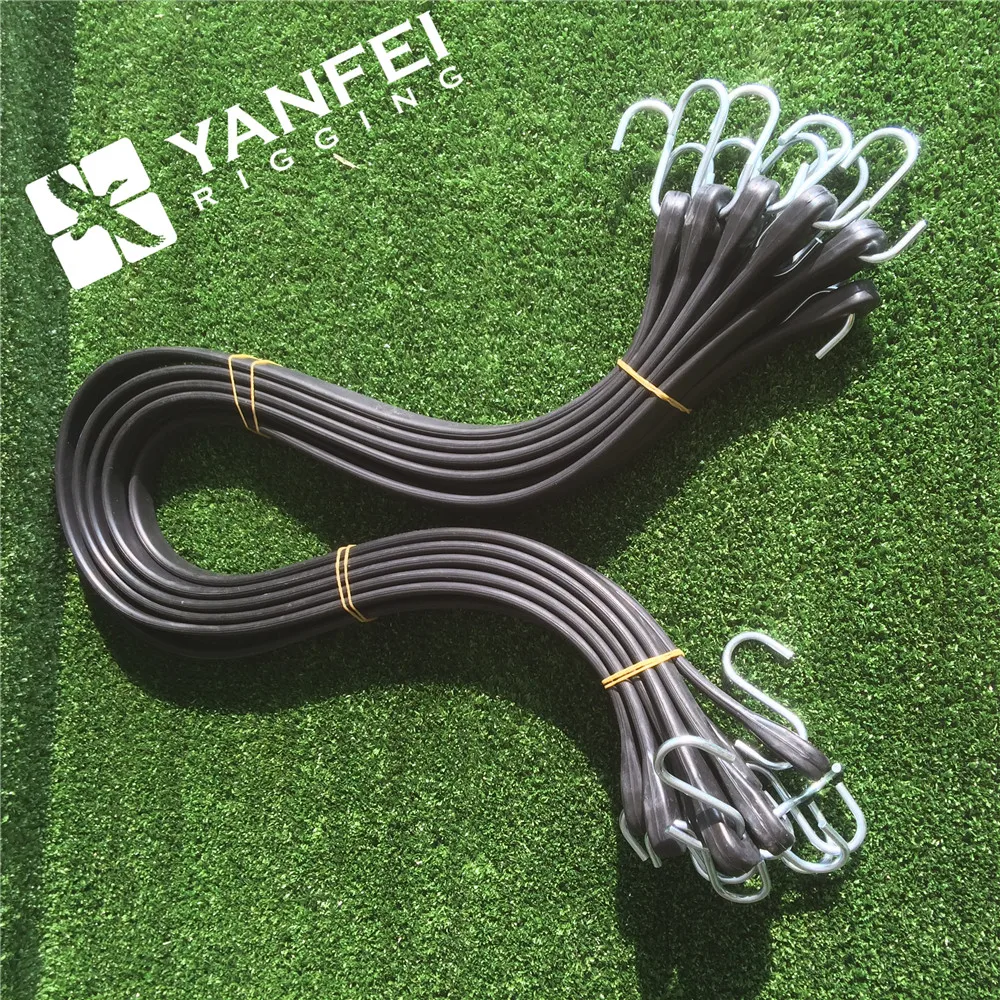 Epdm Rubber 21inch Luggage Strap Rubber Tarp Straps With S Hooks Bungee