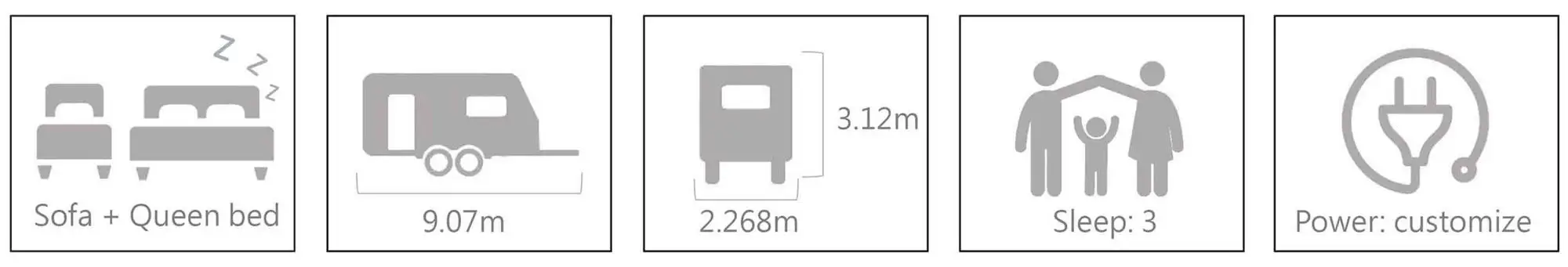 Manley Australia Mover Twin Axle Private Static Off Road Caravan Trailer for sale