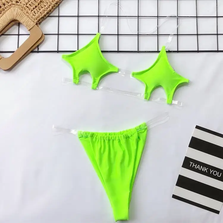 2019 Dropship China Two-Piece Erotic Thong Swimwear Women Bikinis