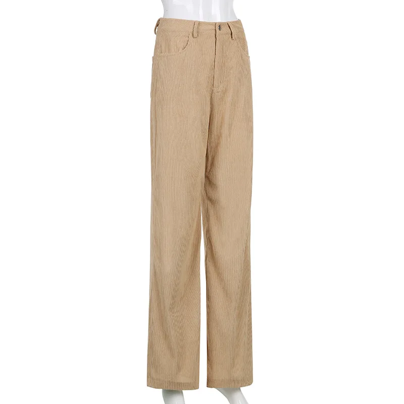 baggy brown corduroy pants