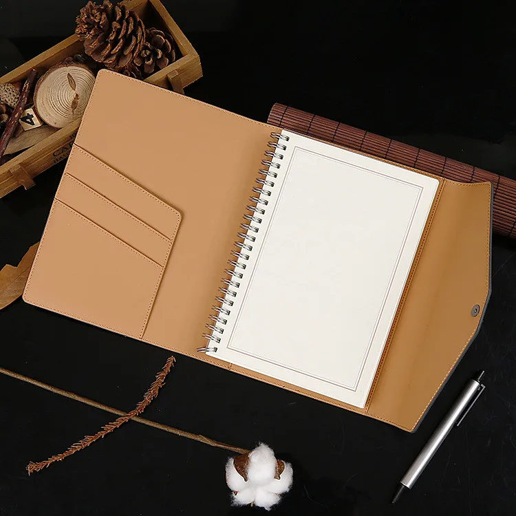 New style fashion custom print PU leather a5 hardcover personalized journal notebook