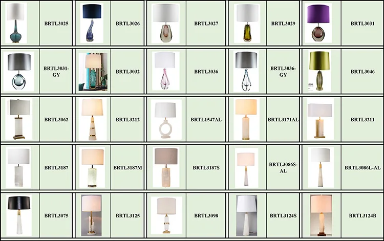 Column lustre en inox glasstable lamp inese porcelain ceramic table lamp selenite table lamp