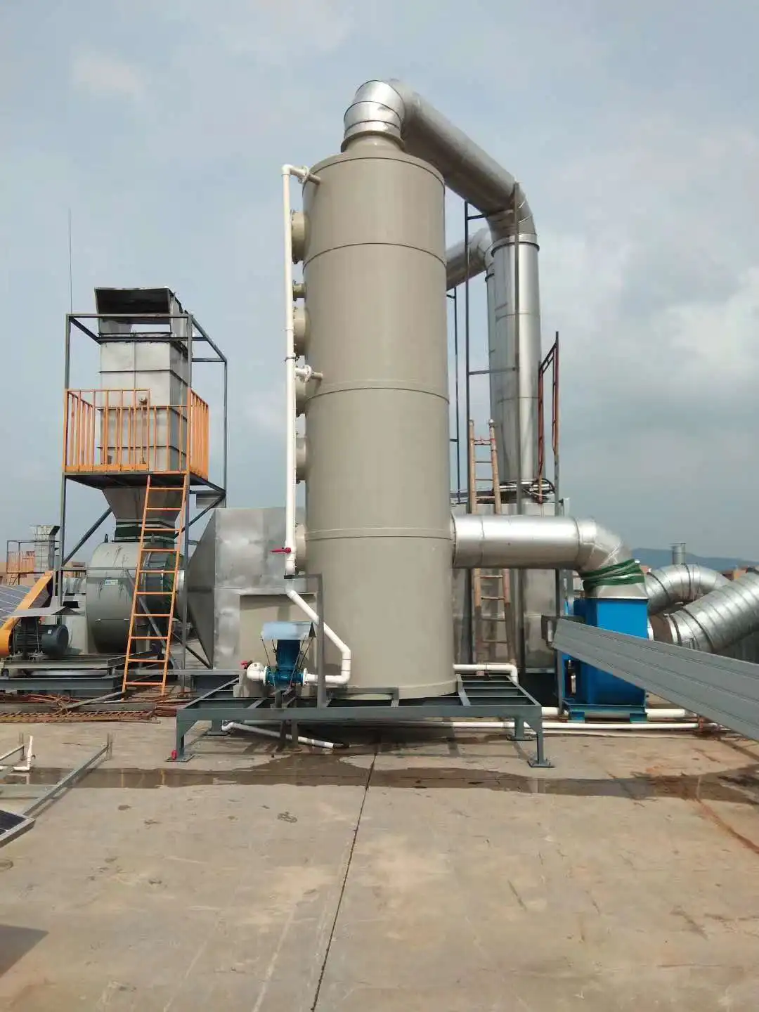 Desulfurization Detergent Water Spray Cleaning Gas Absorption Tower ...