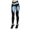 Sky blue cotton jogger women compression pants trendy sweet legs leggings